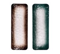 Générique Lot de 2 Assiettes en Céramique Rectangulaires de Style Japonerie pour Service Sushi Japonerie, pour Restaurant et Catering, Fabrication Soignée