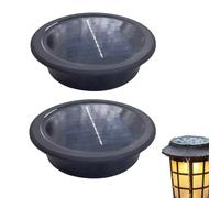 Générique Lot de 2 lampes solaires de rechange de 11 cm pour lanterne, lampe solaire LED étanche de remplacement pour lanternes, décoration extérieure de jardin et bricolage
