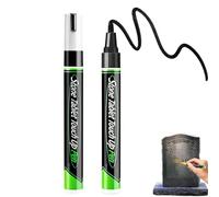 Générique Lot de 2 marqueurs imperméables pour restaurer les lettres de pierre tombale, stylo de retouche à base d'huile à pointe fine pour écriture sur pierre tombale (noir)