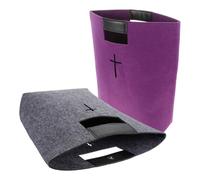 Générique Lot de 2 Paquet Fourre-Tout en Feutre Bible, Grosse Capacité, Réutilisables, Élégants et Polyvalents pour L'école Salle de Sport
