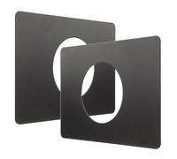Générique Lot de 2 Plaques de Réparation de Porte en Acier Inoxydable Noir, Toucher Confortable, Couvre les Zones Rayées, pour Renforcement de Serrure de Porte