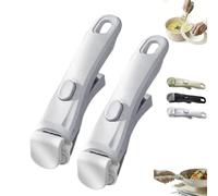 Générique Lot de 2 poignées universelles amovibles pour casseroles et poêles à frire, résistantes à la chaleur jusqu'à 250 °C, poignée ergonomique à clipser, supporte jusqu'à 10 kg (blanc)