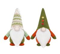 Générique Lot de 2 poupées de Noël Multifonctions avec Longue Barbe, décoration de Bureau pour atmosphère, décoration de Maison, Ornements de Table du Père Noël scandinave