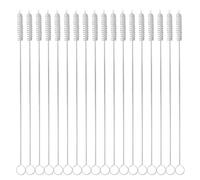 Générique Lot de 20 Brosses Tubulaires en Acier Inoxydable pour Paille, Brosse Longue sans Rayure pour Nettoyage de Biberons et Pailles