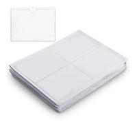 Générique Lot de 200 Porte-Cartes, Pochettes protectrices Transparentes, Porte-étiquettes Auto-adhésifs, 9 x 12 cm, Pochettes pour Cartes de Visite, Ouverture par Le Haut, étanches