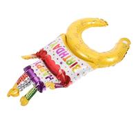Générique Lot de 25 Bandeaux de Fête en Film Aluminium pour Anniversaire, Surface Lisse Danger pour Cheveux, pour Décoration de Fête à Thème Joyeux Anniversaire