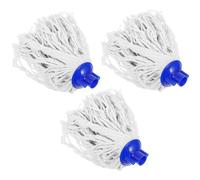 Générique Lot de 3 Têtes de Balai Serpillère en Coton Forte Absorption, Recharge Pratique pour Balai de Nettoyage de Sol, sans Rayures, Accessoire Indispensable