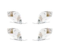 Générique Lot de 4 Accessoires de Verrouillage pour Stores Romains en Fer et Plastique, Serrure pour Rideaux Bambou, pour Fenêtres et Chambres