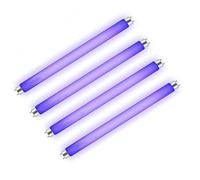 Générique Lot de 4 Ampoules de Remplacement T8 F10W pour Tueur de Mouches, Tube à Lumière UV de 13 Pouces pour Tueur d'Insectes Électrique 20W / Électrocuteur d'Insectes/Tue-moustiques