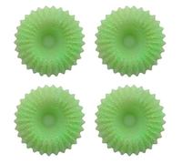 Générique Lot de 4 Couronnes de Cire fondante parfumée pour brûle-Parfum - Aloe Vera - Durée brulage 8 Heures Environ par Fondant - Cire de Soja - Parfum de Grasse