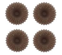 Générique Lot de 4 Couronnes de Cire fondante parfumée pour brûle-Parfum - Chocolat Noisette - Durée brulage 8 Heures Environ par Couronne - Cire de Soja Naturelle - Parfum de Grasse