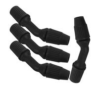 Générique Lot de 4 Embouts de Buse de Pulvérisation en Plastique Noir pour Pulvérisateur Agricole et Paquet à Dos, Conception Polyvalente Jet D'atomisation Uniforme pour Jardin