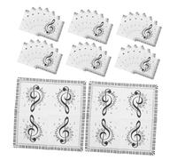 Générique Lot de 40 Serviettes en Papier Décoratives Motif Notes de Musique, Carrées, Solides et Polyvalentes pour Fêtes D'anniversaire et Événements à Thème Musical