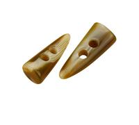 Générique Lot de 5 Boutons de Boucle en Corne de résine à 2 Trous, Accessoire de Couture for Bricolage, Compatible avec vêtements, Manteau, Veste, Blazer, Pull, Sac, boîte(Khaki,45mm)