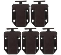 Générique Lot de 5 Loquets de Porte de Placard à Rebond Automatique en Abs Bords Arrondis, Faciles à Utiliser pour Tiroirs et Armoires