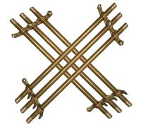 Générique Lot de 6 Barres de Fixation pour Tapis d'escalier, Finition Laiton Antique, pour Usage Domestique ou Commercial. Support de Fixation sécurisé pour Tapis d'escalier (Laiton - 5 pièces, 66 cm