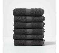 Générique Lot de 6 Serviettes 50x90 cm - 100% Coton - 500 g/m² - Douceur et Absorption Premium Qualite (Gris)