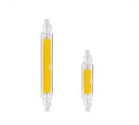 Générique Lumière LED R7S dimmable, 78mm 118mm Ampoule COB 15W 30W 50W Tube en Verre céramique R7S Spot de Remplacement halogène Bombillas,Warm White,118mm 50w