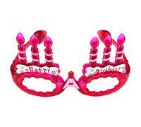 Générique Lunettes à gâteau d ' anniversaire lumineuses, monture de lunettes lumineuses à LED pour et adultes, fournitures de fête d ' anniversaire, d ' halloween et de noël