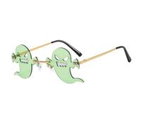 Générique Lunettes d ' Halloween en métal sans cadre, lunettes de fête, Costume pour et adultes, uniques