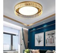 Générique Lustre En Résine D'anneau De Luxe Moderne For Salon Restaurant Pendentif Lumière Chambre LED Plafonnier Maison Luminaires D'intérieur(D80cm-ceiling,Warm light)