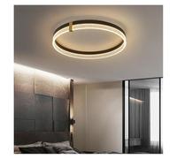 Générique Lustre moderne, Plafonnier LED minimaliste moderne for chambre à coucher, plafonnier rond for salon, for la maison(Dimmable remote,Black 50cm)