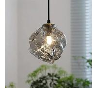 Générique Lustres, Lampe Suspendue En Verre Au Design Minimaliste Moderne, Éclairage Créatif Lave, Idéal For Un Porche, Lustre De Luxe(Gray color,Warm light)