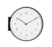 Générique Luxe minimaliste d'horloge murale silencieuse double face moderne for le salon
