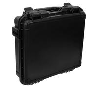 Générique Mallette à Outils en PP Noir, Robuste et Facile à Porter | Poignée Ergonomique, Usage Camping et Plein Air, Extérieur Résistant aux Rayures, Rangement Sécurisé