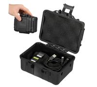 Générique Mallette à Outils Portable PP Noire, Boîte de Rangement Légère | Mousse Intérieure, Mécanisme Simple à Utiliser, Usage Professionnel ou Personnel