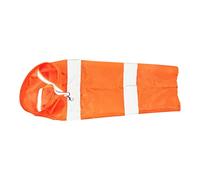 Générique Manche à Air pour La Mesure de La Direction du Vent, équipée d'un Sac Résistant, d'un Drapeau Indicateur, d'une Bande Réfléchissante et D&, Orange 100cm