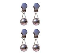 Générique Marble Designs Lot de 4 Supports de Nappe avec Clip Stable pour Pique-Nique, Jardin, événement, Poids décoratifs Robustes, Usage Quotidien, ancrages de Nappe Coupe-Vent