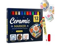 Générique Marqueur Acrylique 12 Pièces Pointe 1-6mm Séchage Adultes