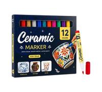 Générique Marqueur Acrylique 12 Pièces Pointe 1-6mm Séchage Adultes