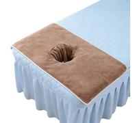 Générique Massage Table Cover Towel - Spa Sheet with Face Hole, Portable Massage Table Cloth, Soft Absorbent Draping Cover, Salon Beauty Bed Protector | Travel Home Clinic Hotel Use