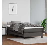 Générique Matelas à Ressorts ensachés 120x190x20 cm Gris, fermeté Moyenne, Similicuir Durable et Mousse Confort pour Un Soutien Optimal et Un Sommeil réparateur