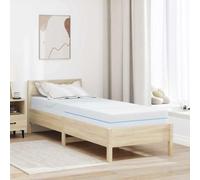 Générique Matelas Blanc 70x200 cm Tissu Jacquard, Mémoire de Forme 7 Zones, Fermeté Moyenne, Design Moderne, Facile à Entretenir