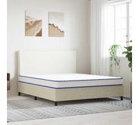 Générique Matelas Doux Blanc 200 x 160 x 17 cm en Mousse PU, Matelas Rectangulaire Respirant pour Chambre Moderne