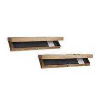 Générique Meuble Plus Tiroir Secret Compartiment Flottante avec ccaché, Solution de Rangement à, for Salon ou Bureau(Wood,2PCS)