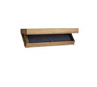 Générique Meuble Plus Tiroir Secret Étagère avec Compartiment Flottante dissimulée, Solution de Rangement Murale for Salon ou Bureau(Brown)