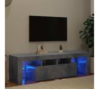 Générique Meuble TV avec lumières LED Gris béton 140x36,5x40 cm, Meubles, Meubles TV, Gris, (Poids 29.92KG)