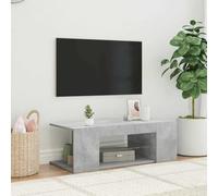 Générique Meuble TV avec lumières LED Gris béton 90x39x30 cm,Meubles, Meubles TV,804242