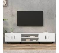Générique Meuble TV Blanc 180x31,5x40 cm Bois d'ingénierie,Meubles,Meubles TV,Blanc,27.62 KG,816264