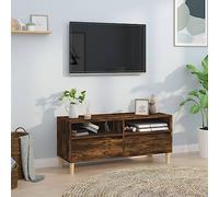 Générique Meuble TV Bois d'Ingénierie 100x34,5x44,5 cm | Résistant à l'humidité, Grand espace de rangement, Surface lisse, Pour lecteurs DVD et consoles de jeux