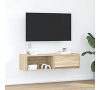 Générique Meuble TV chêne Sonoma 100x31x25,5 cm Bois d'ingénierie,Meubles, Meubles TV, Brun (Poids 14.55KG)