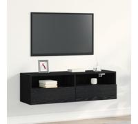 Générique Meuble TV Noir Chêne 100x30x30 cm Bois d'ingénierie,Meubles,Meubles TV,Noir,14.65 KG,862192