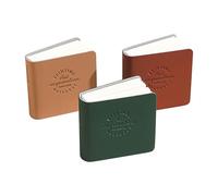 Générique Mini Album de Dessin pour Aquarelles (3 Pièces) - Carnet de Croquis Format Carré 5x5cm | Papier Aquarelle 300 g/m² | Cahier d'Art Portable pour Étudiants, Couverture en Cuir Faite à la Main
