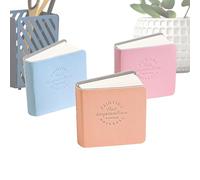 Générique Mini Album de Dessin pour Aquarelles (3 Pièces) - Carnet de Croquis Format Carré 5x5cm | Papier Aquarelle 300 g/m² | Cahier d'Art Portable pour Étudiants, Couverture en Cuir Faite à la Main