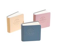Générique Mini Album de Dessin pour Aquarelles (3 Pièces) - Carnet de Croquis Format Carré 5x5cm | Papier Aquarelle 300 g/m² | Cahier d'Art Portable pour Étudiants, Couverture en Cuir Faite à la Main