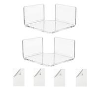 Générique Mini Étagère d'angle - Mini Étagère D'angles, Support en Acrylique Adhésif, Support De Rangement Mural, Plateau D'affichage d'angle Compact, Plate-Forme D'organisation Légère, Panneau De